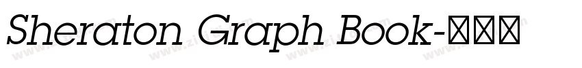 Sheraton Graph Book字体转换 Sheraton Graph Book字体转换